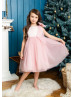 Lurex Tulle Flower Girl Dress Xmas Party Dress